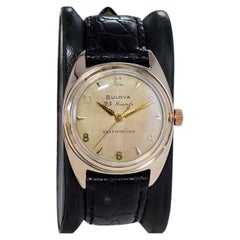 Bulova Gold Filled Art Deco Automatic with Original Dial from 1954