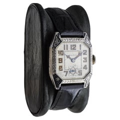 Bulova Gold Filled Art Deco Lone Eagle Lindberg Series in Original Box 1920's