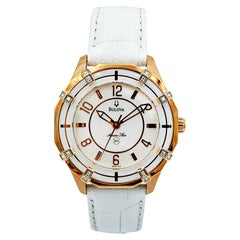 Bulova Marine Star Orologio da donna al quarzo con quadrante in acciaio e tonalità oro 98R150