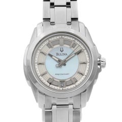 Bulova Precisionist Stainless Steel MOP Dial Date Quartz Ladies Watch 96M108
