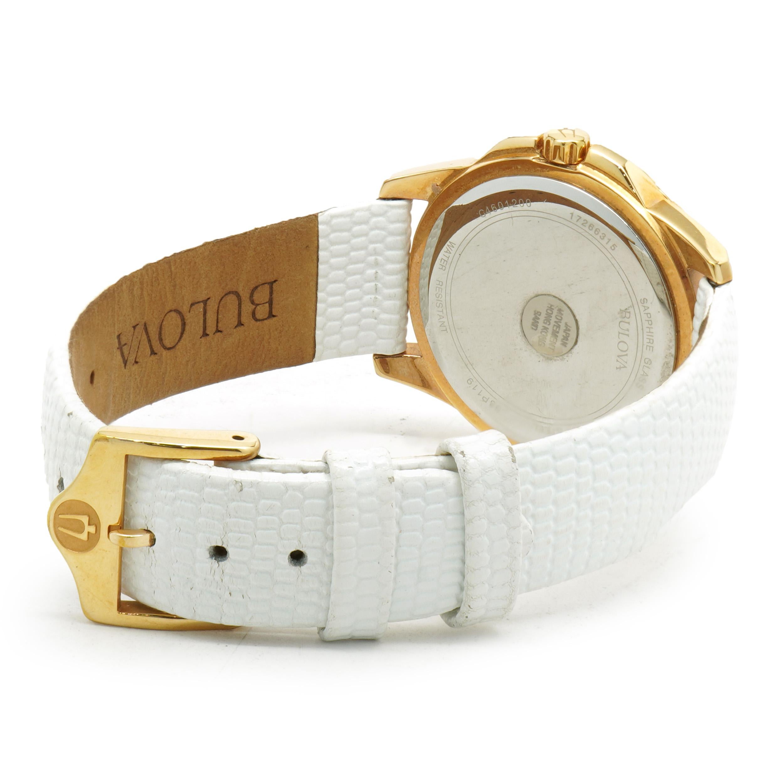 Round Cut Bulova Rose Gold Plated Classic Diamond