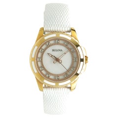 Bulova Rose Gold Plated Classic Diamond