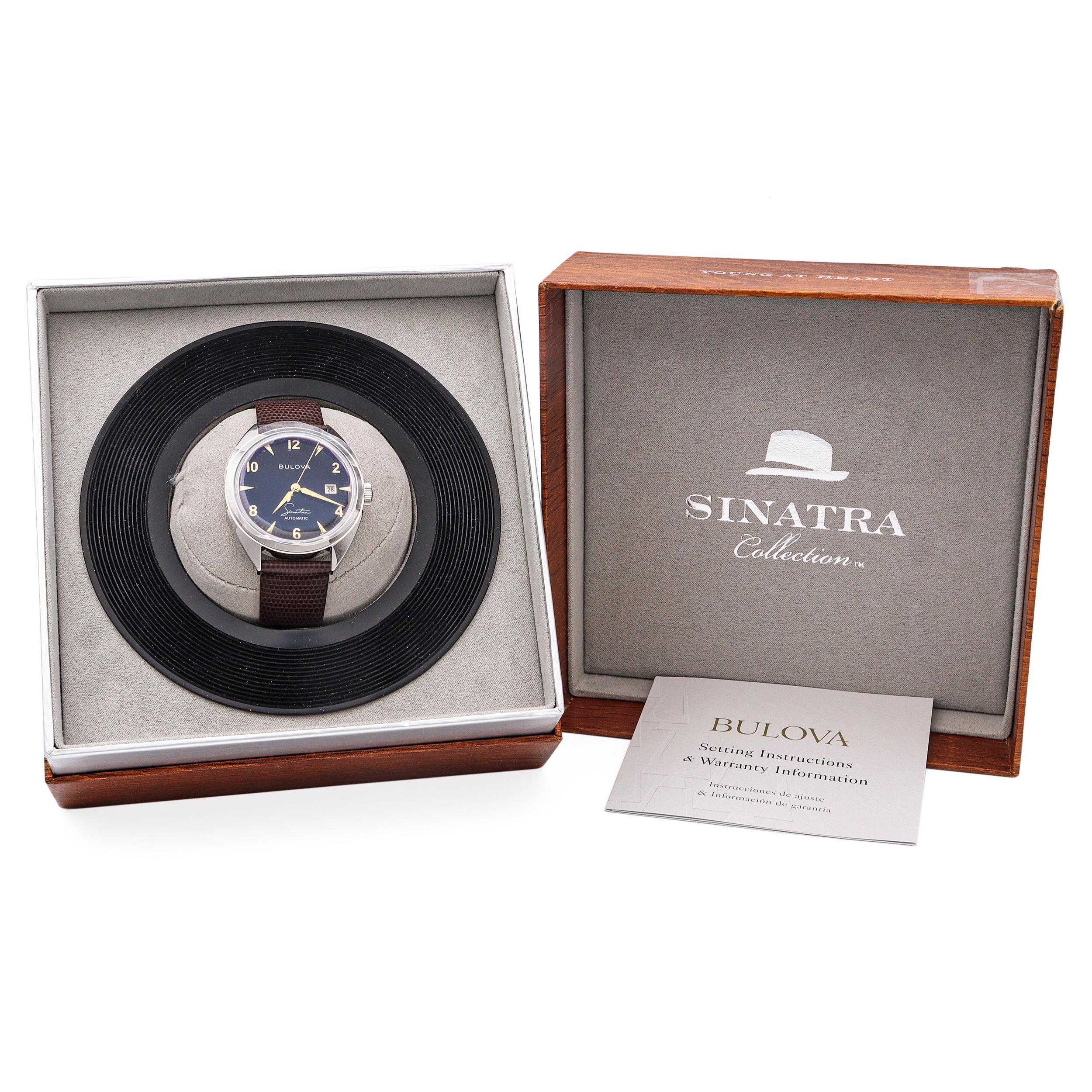 Un tributo all'eleganza senza tempo e al leggendario Frank Sinatra, l'orologio automatico da uomo Bulova 