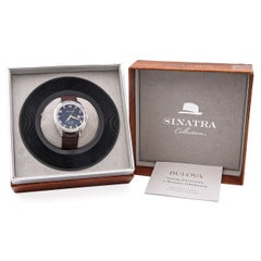 Bulova Sinatra Fly Me To The Moon Skeleton Date Automatic Men's Watch 96B348