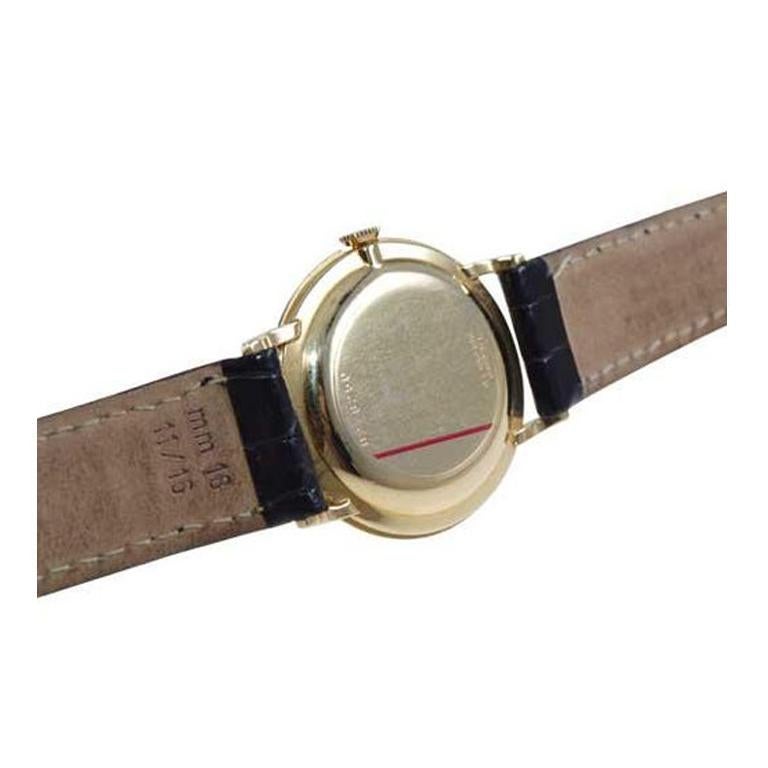 Bulova Solid 14Kt. Gold Dress Style Watch from 1960's 3