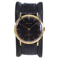 Vintage Bulova Solid 14Kt. Gold Dress Style Watch from 1960's
