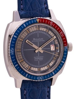 Bulova Stainless Steel Oceanographer, circa 1970s