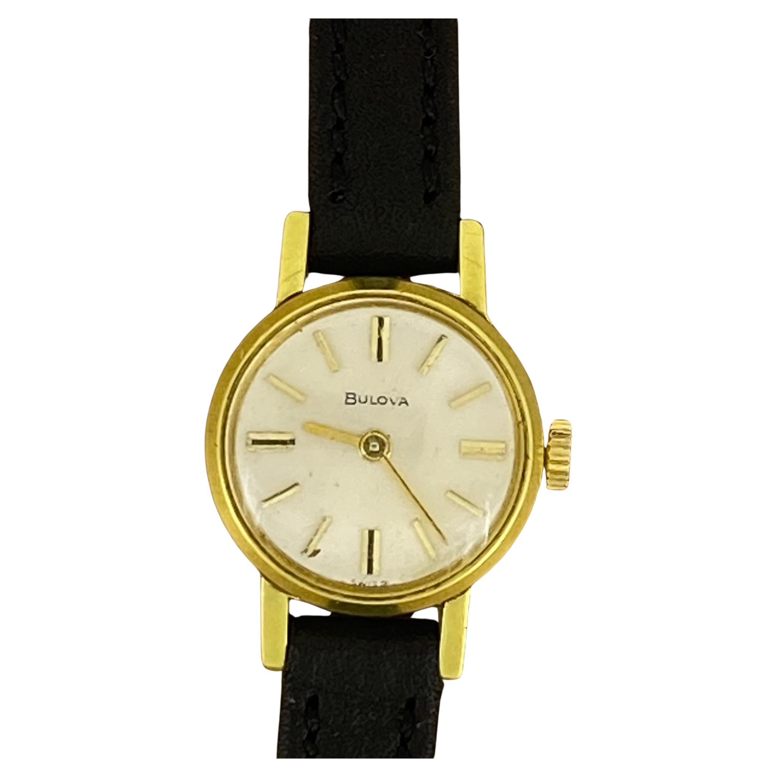 Bulova (Swiss) 18K Gold-Plated Retro c1960's Manual 24mm Ladies' Watch