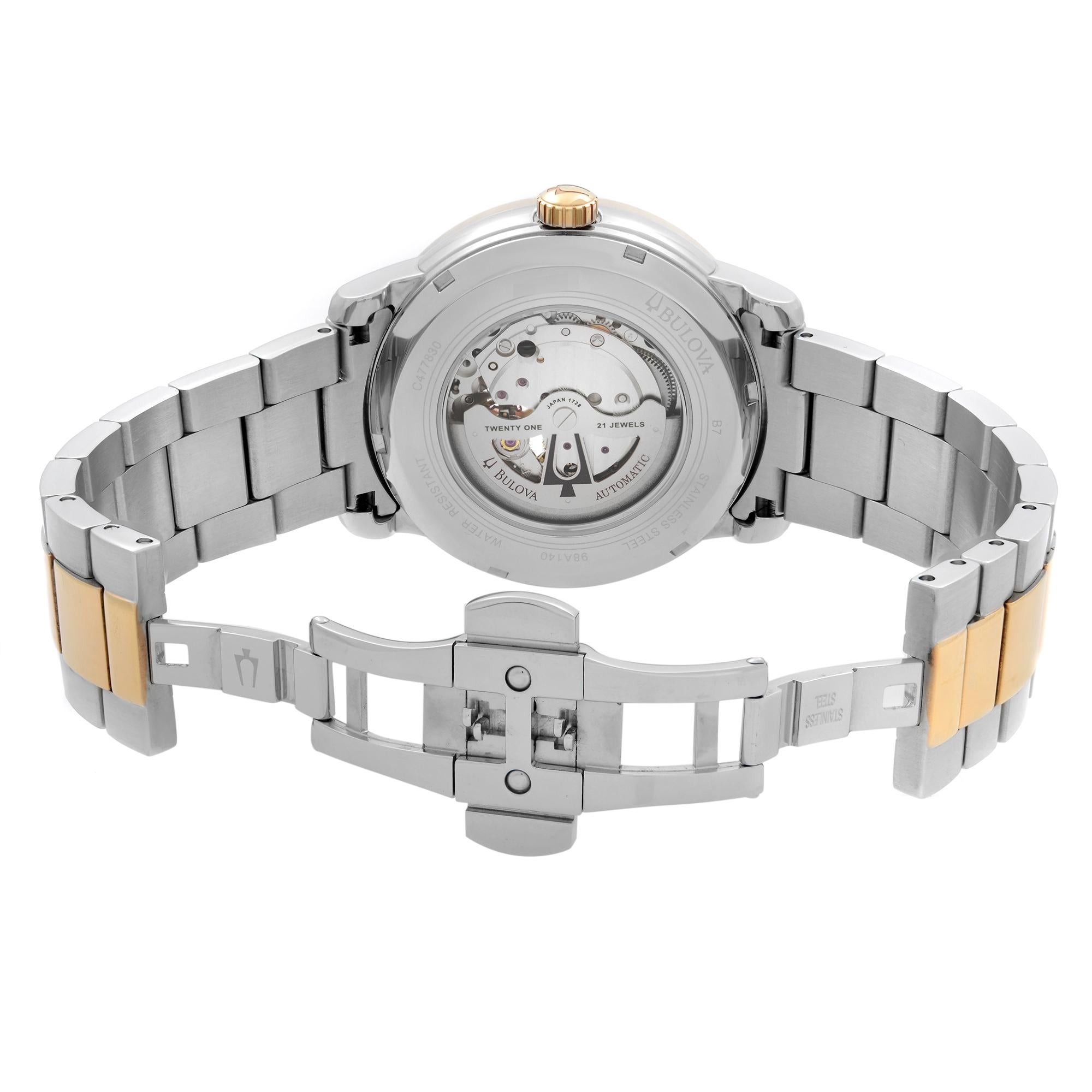 bulova automatic 21 jewels stainless steel