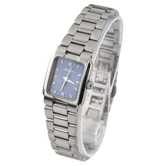 Bulova Woman's Stainless Steel Quartz Watch w/ Satin Blue Dial