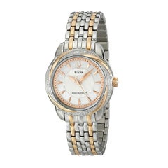 Bulova Womens Precisionist Brightwater Two-Tone Stainless Steel Watch 98R153
