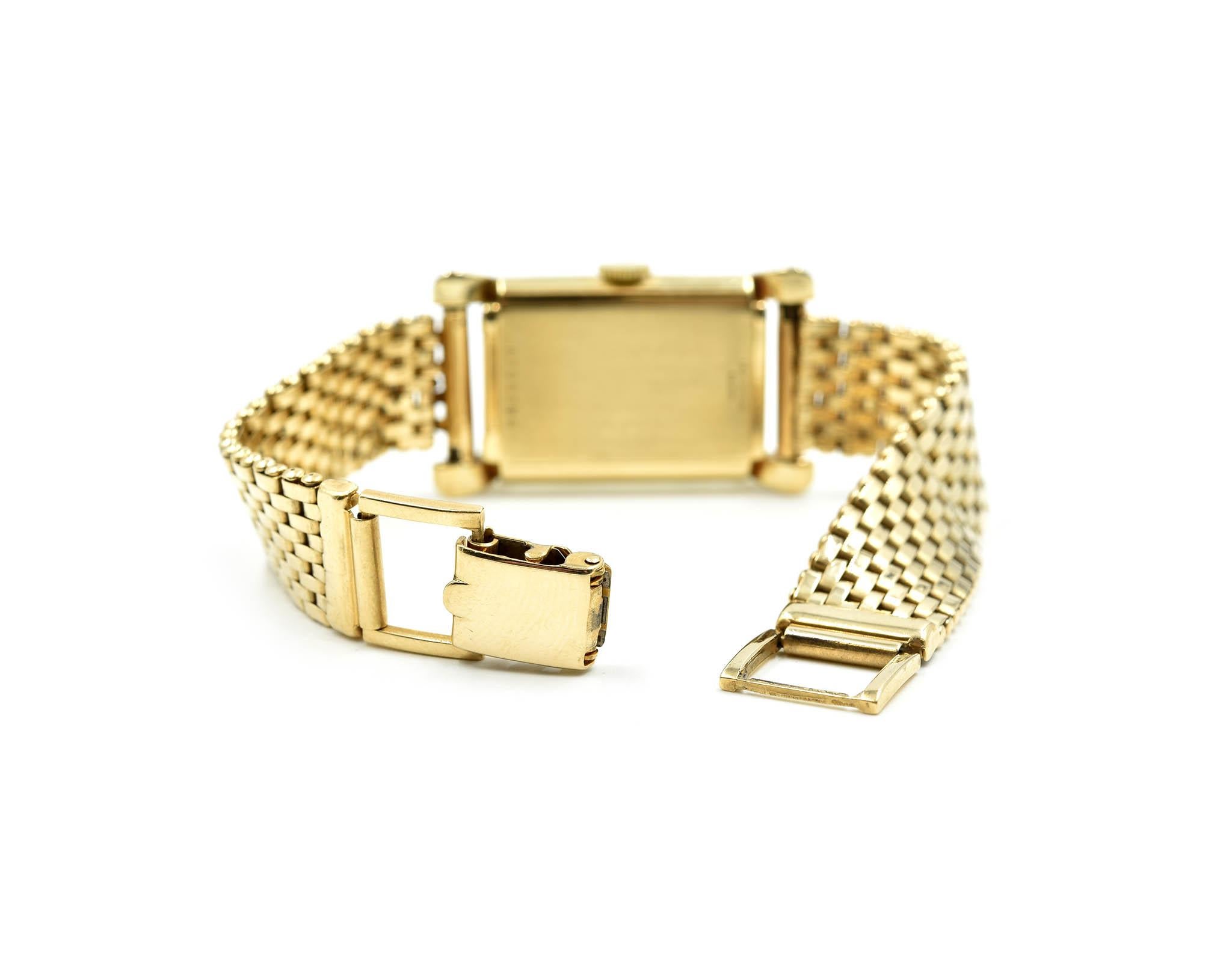 bulova square gold watch