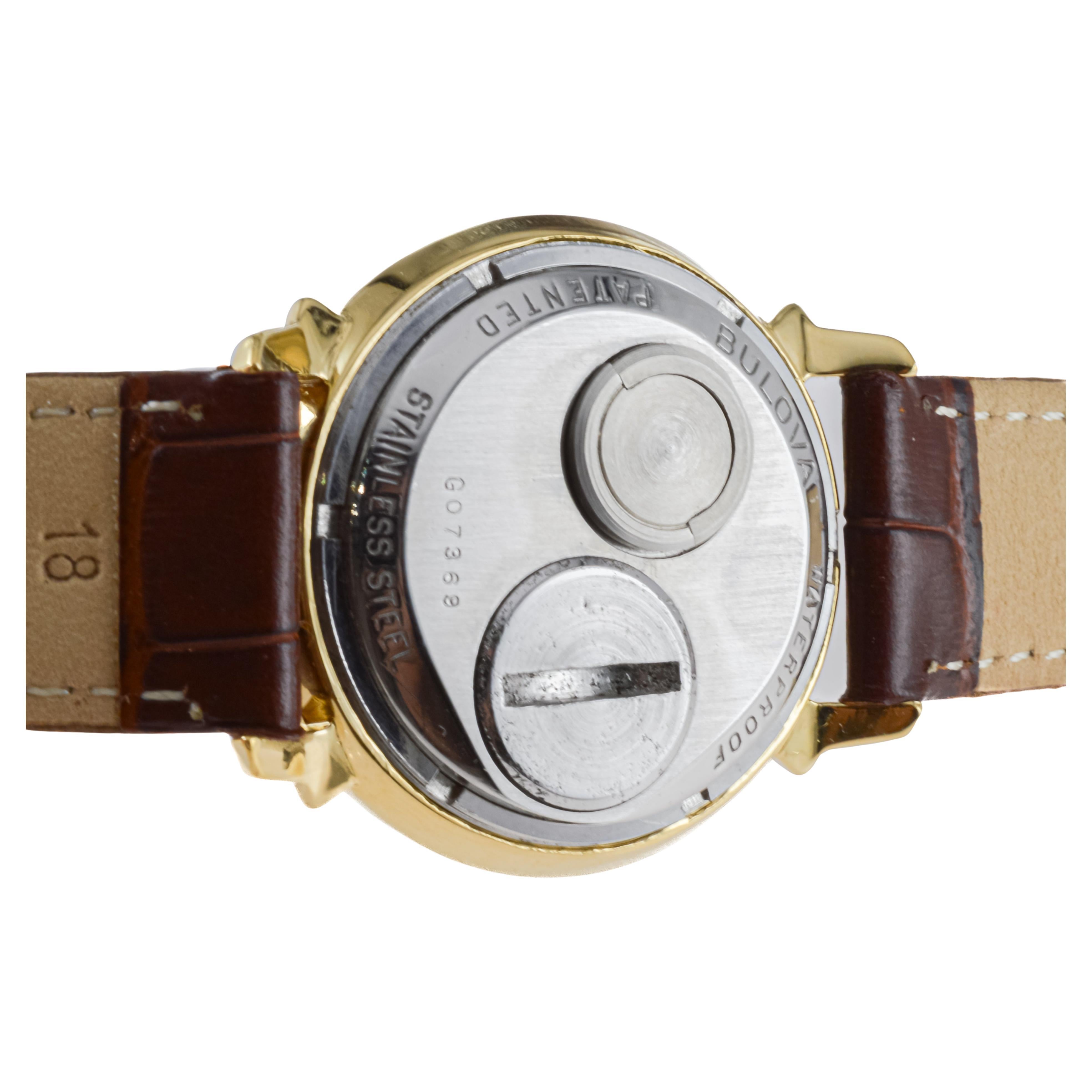 Bulova Yellow Gold Filled Accutron Watch For Sale 4