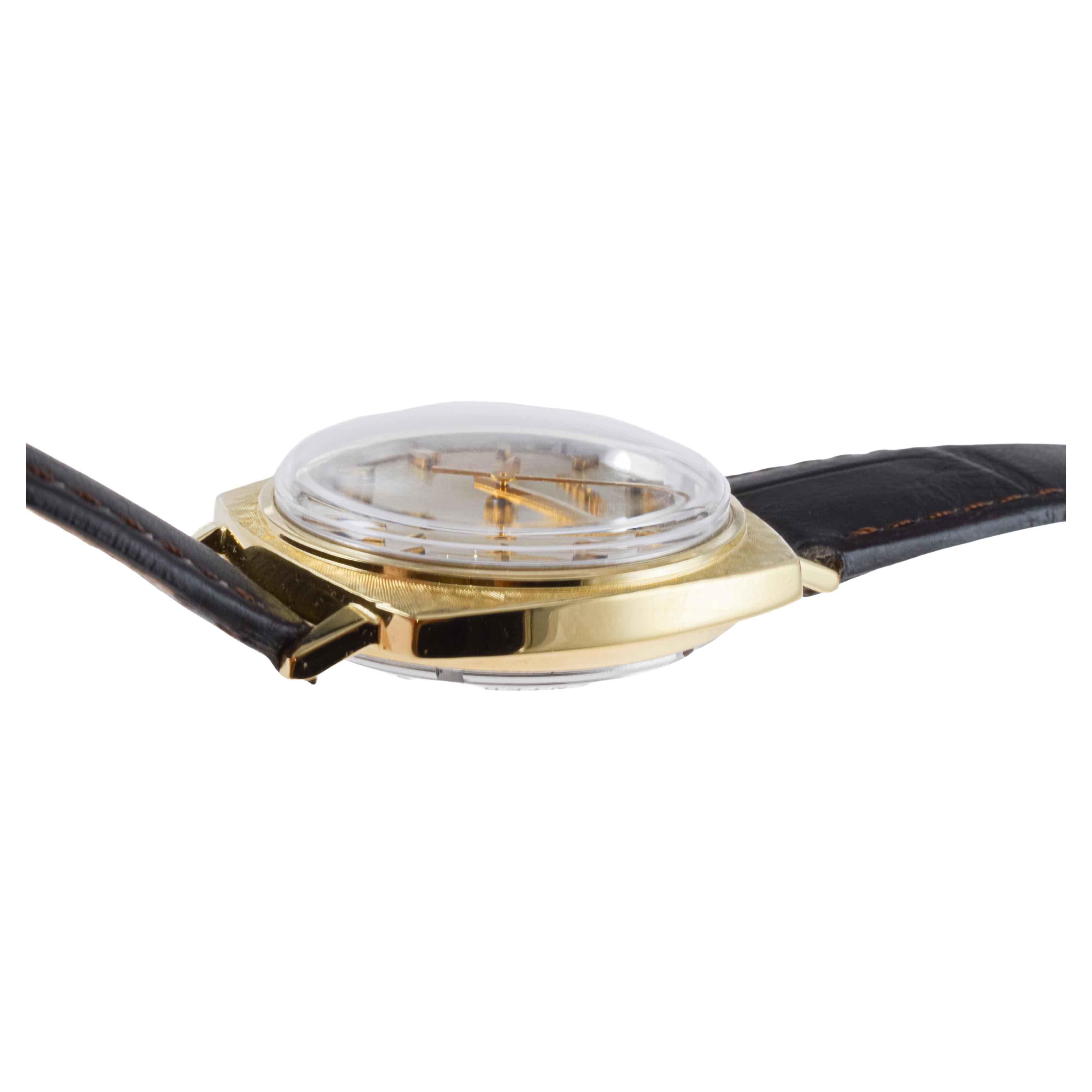 Bulova Gelbgold gefüllte Accutron Uhr aus den 1960er Jahren im Angebot 6