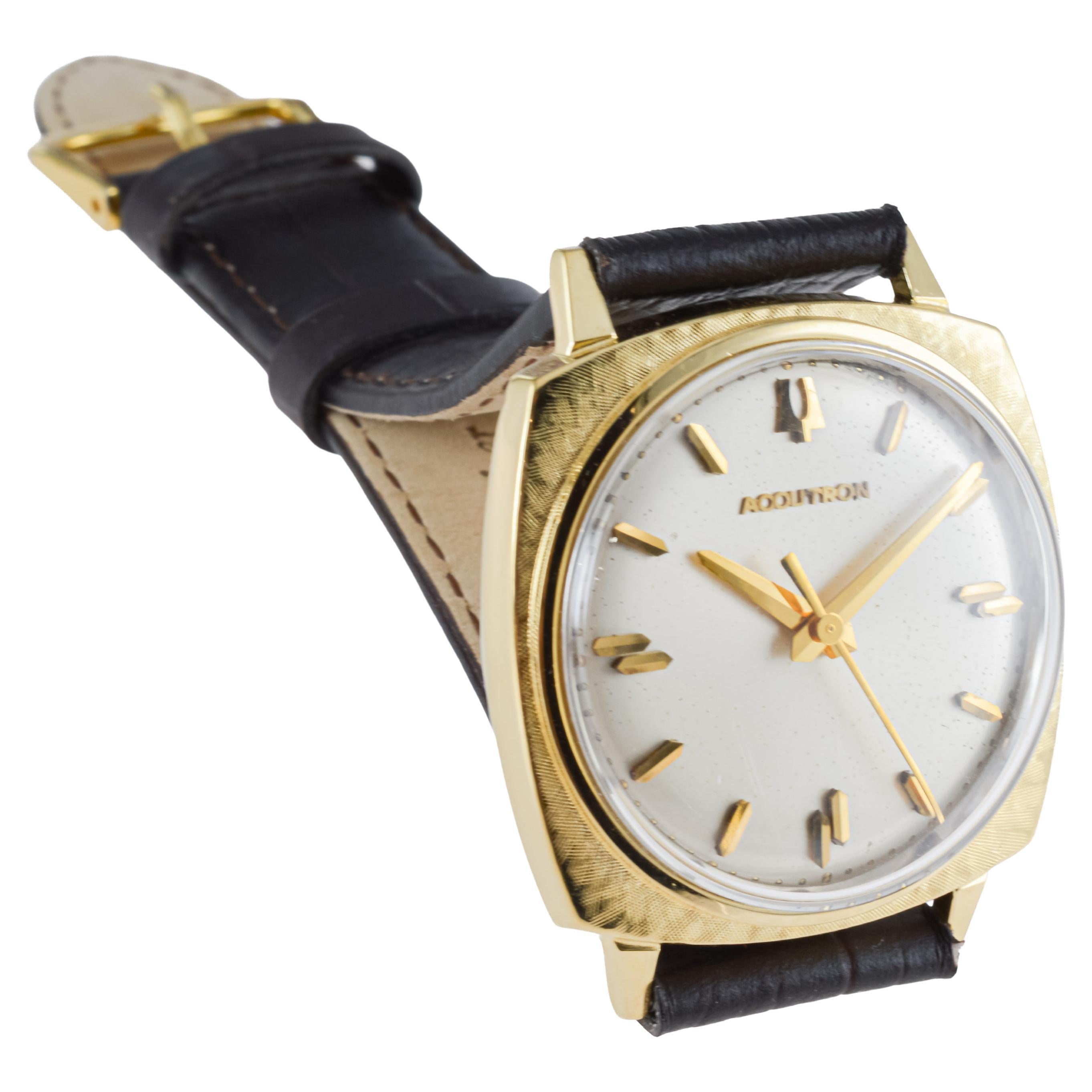 Bulova Gelbgold gefüllte Accutron Uhr aus den 1960er Jahren im Angebot 2