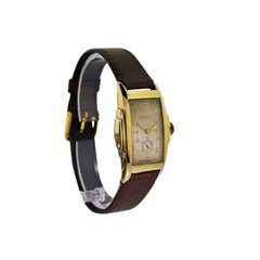 Bulova Yellow Gold Filled Art Deco Curvex Manual Wristwatch, 1930s