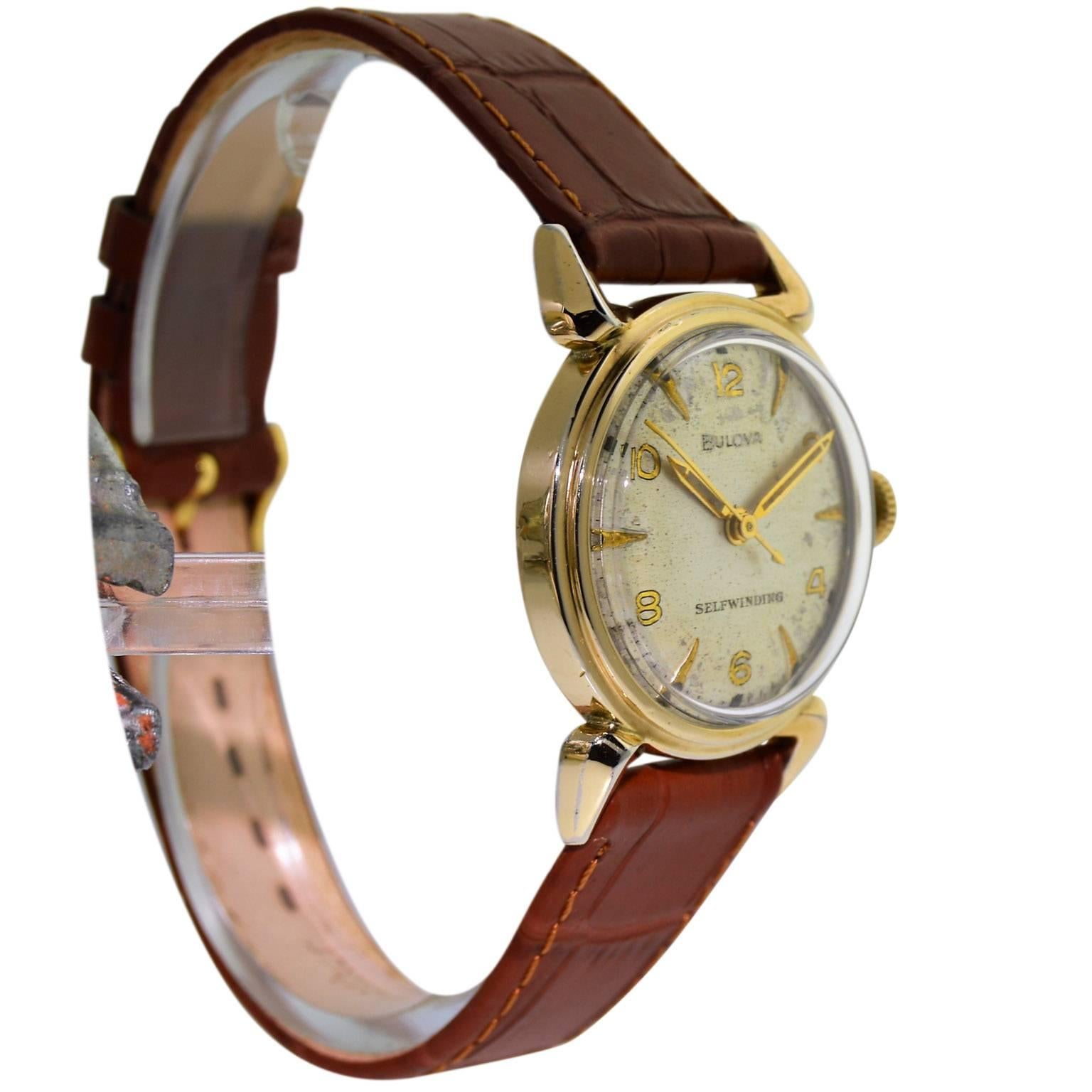 bulova self winding watch vintage