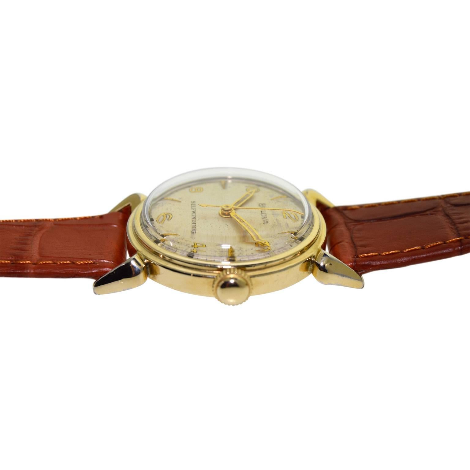 bulova 18k gold watch