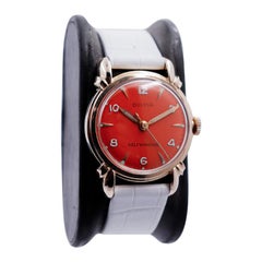 Bulova Yellow Gold Filled Automatic with Custom Finished Dial 1950s