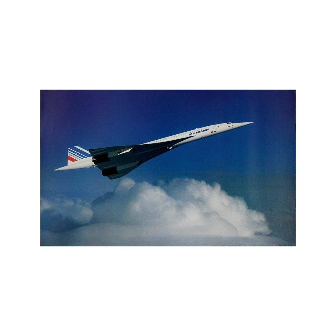 Original 1985 poster by Bulté - Air France Concorde For Sale 3