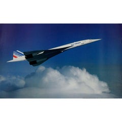 Vintage Original 1985 poster by Bulté - Air France Concorde