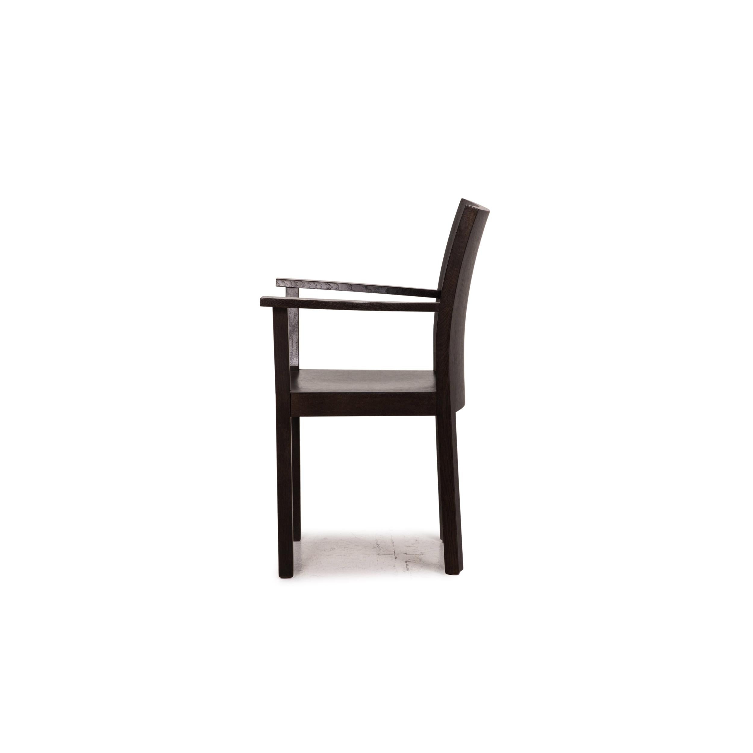 Bulthaup Corpus Nemus Ensemble de salle à manger brun foncé 1x table à manger 2x chaise table en vente 5