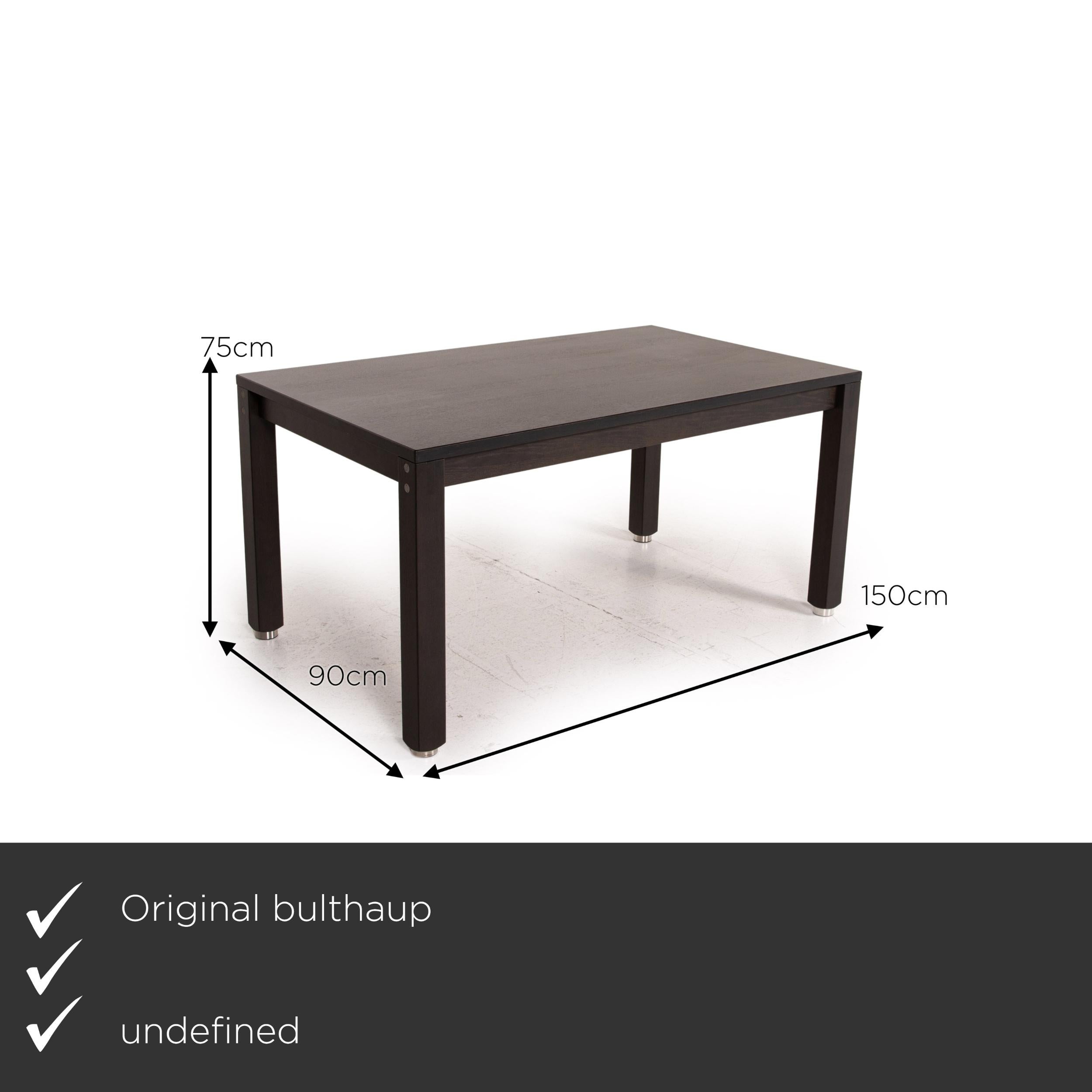 Moderne Bulthaup Corpus Nemus Ensemble de salle à manger brun foncé 1x table à manger 2x chaise table en vente
