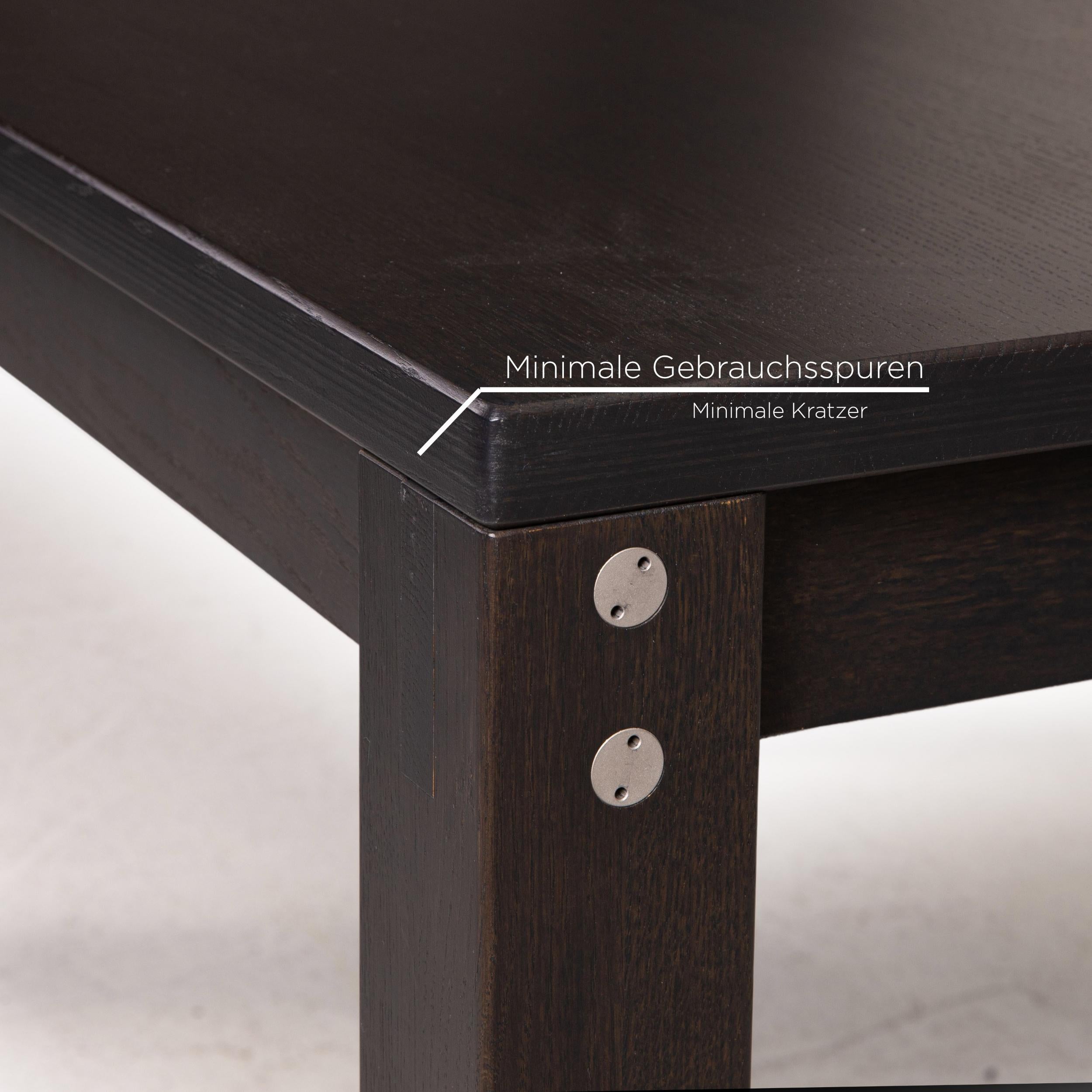 XXIe siècle et contemporain Bulthaup Corpus Nemus Ensemble de salle à manger brun foncé 1x table à manger 2x chaise table en vente
