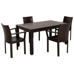 Bulthaup Corpus Nemus Ensemble de salle à manger brun foncé 1x table à manger 2x chaise table