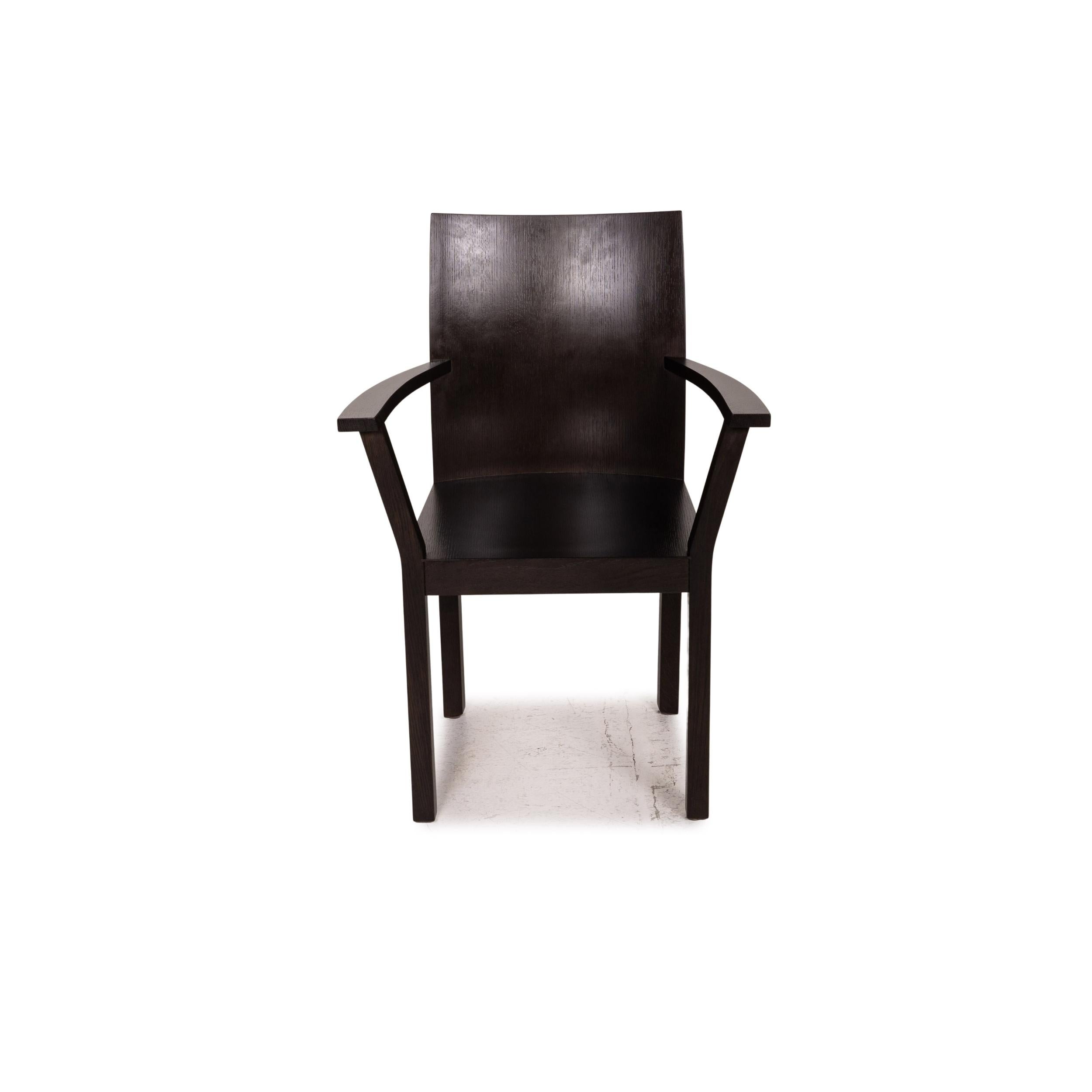 Bulthaup Nemus Wood Chair Dark Brown Brown For Sale 1