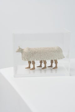 Serie Bumba Meu Boi, Escultura Folclórica Larga de Resina en Acrílico