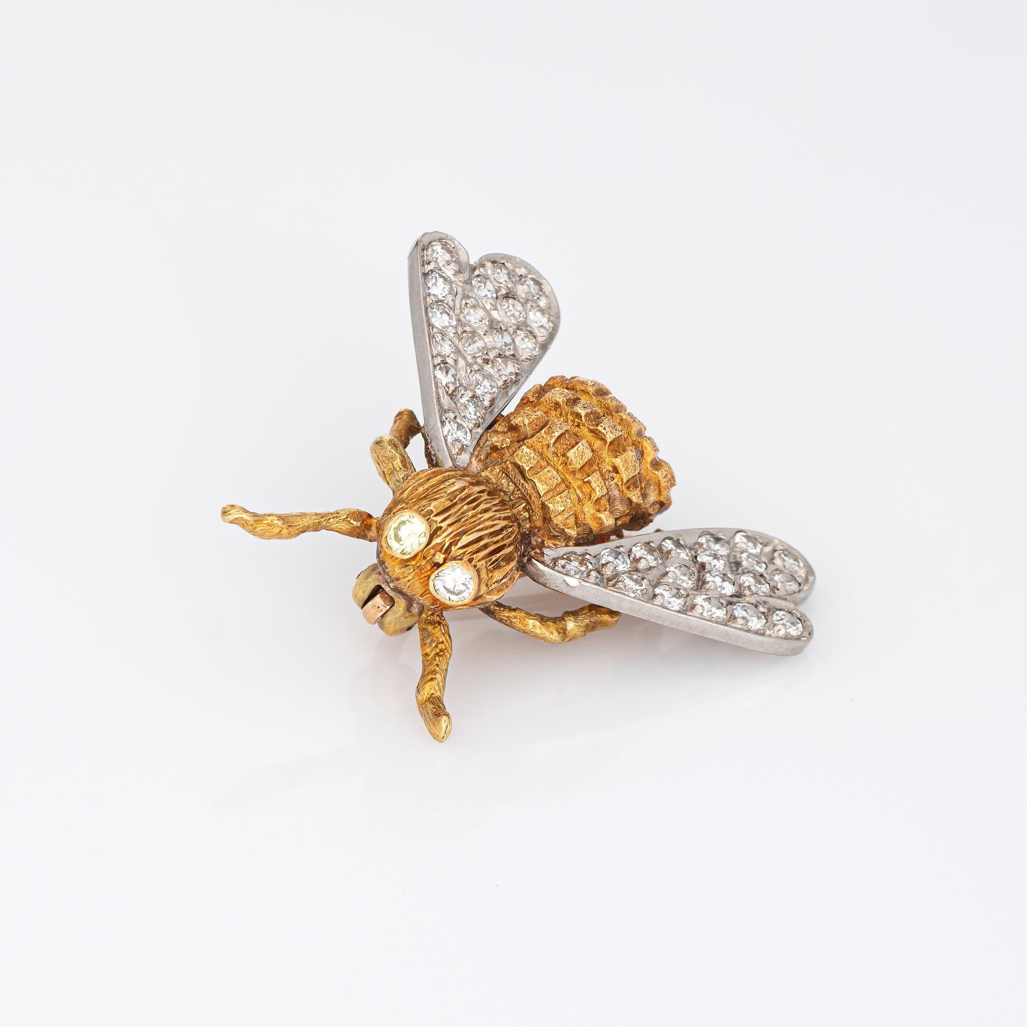 vintage bumble bee brooch