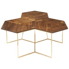 Table basse Bumble Nest avec base en finition or