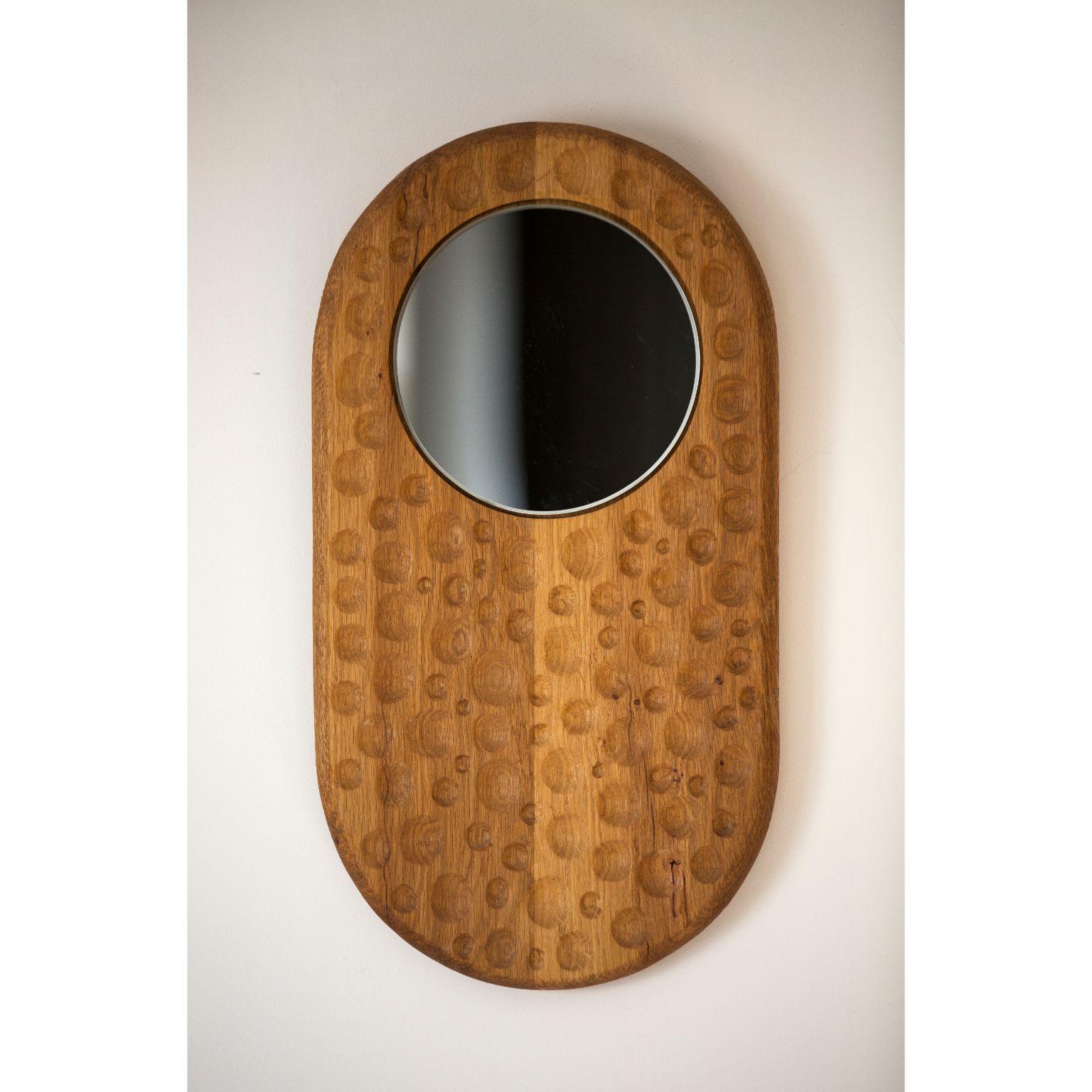 Bumerang mirror by Rectangle Studio
Dimensions: w 26 x D 2 x H 50 cm 
Materials: Massive oak, natural wood oil, natural mirror

'Boomerang' mirror is handmade by the designer.
Each product has special differences, which are unlike the other