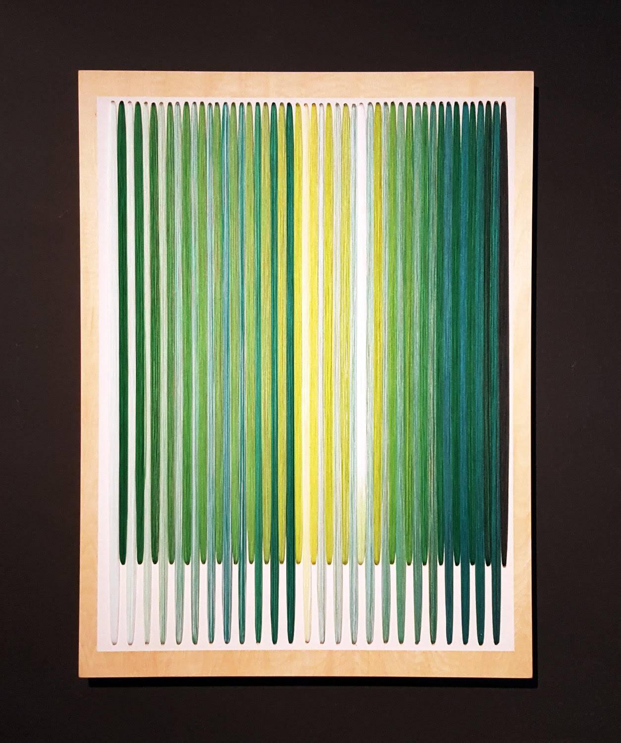 Untitled  (Green) - Mixed Media Art by Bumin Kim