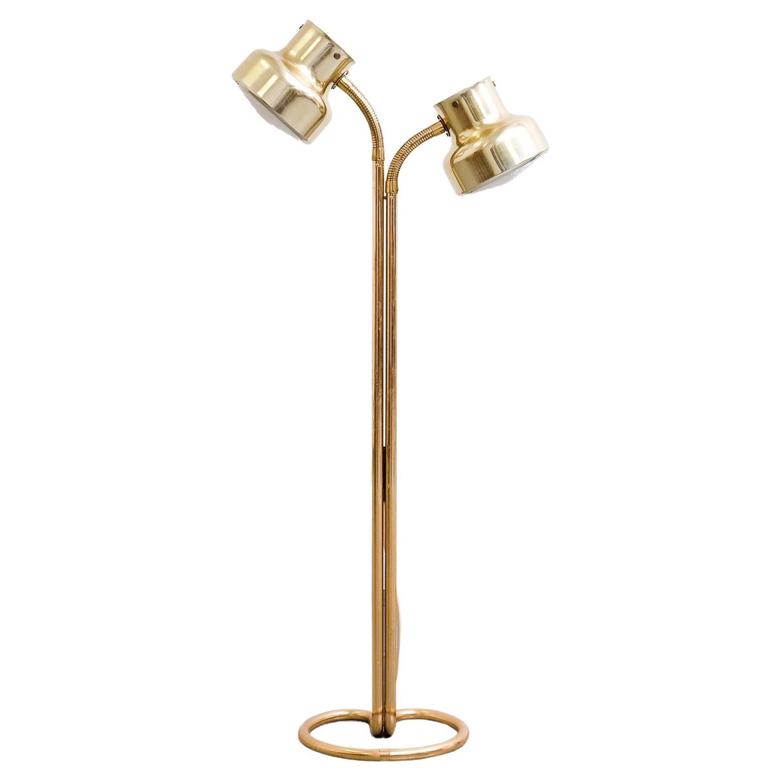 "Bumling" Brass Floor Lamp by Anders Pehrson for Ateljé Lyktan