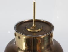 Pendentif Bumling par Anders Pehrsson en laiton Fabriqué par Ateljé Lyktan, Suède, années 1970
