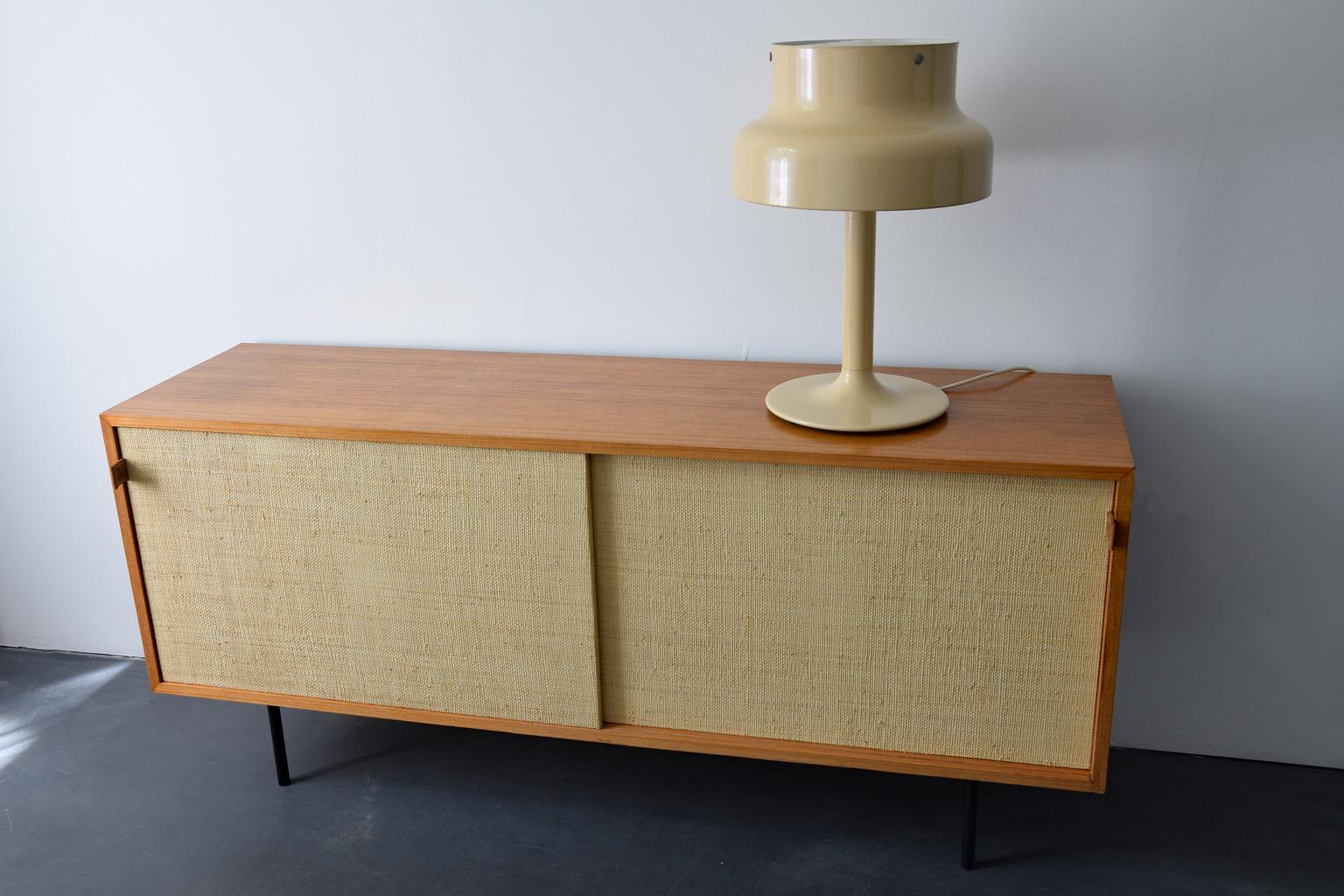 Mid-Century Modern Bumling Table Lamp by Anders Pehrson for Atelje Lyktan, Sweden Beige, 1970s For Sale