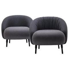 Bump Chair, fauteuil en pure laine, Coupe classique ajustée, par Nigel Coates