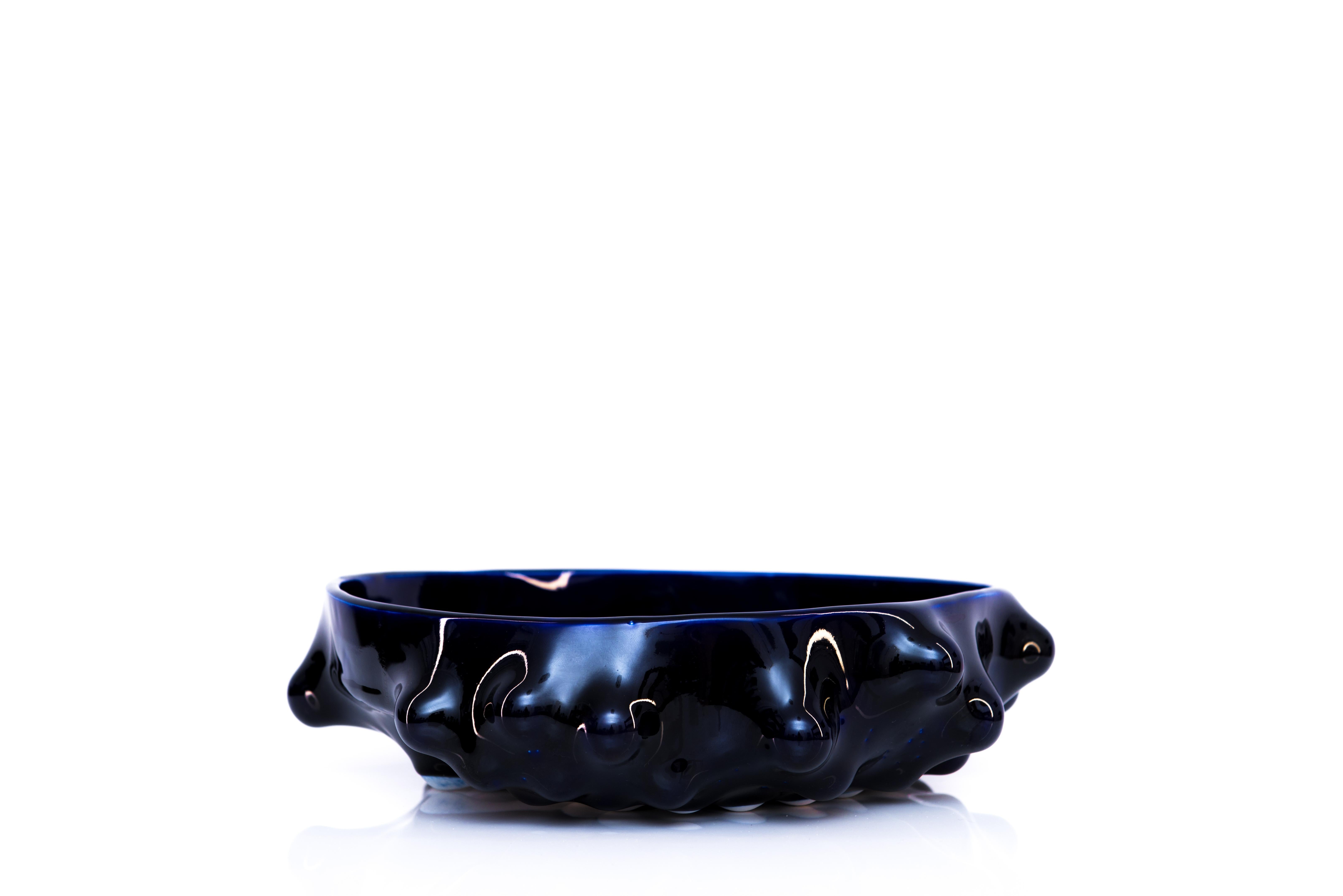 Bumps 2.0 Blue Cobalt Vase by Arkadiusz Szwed 1