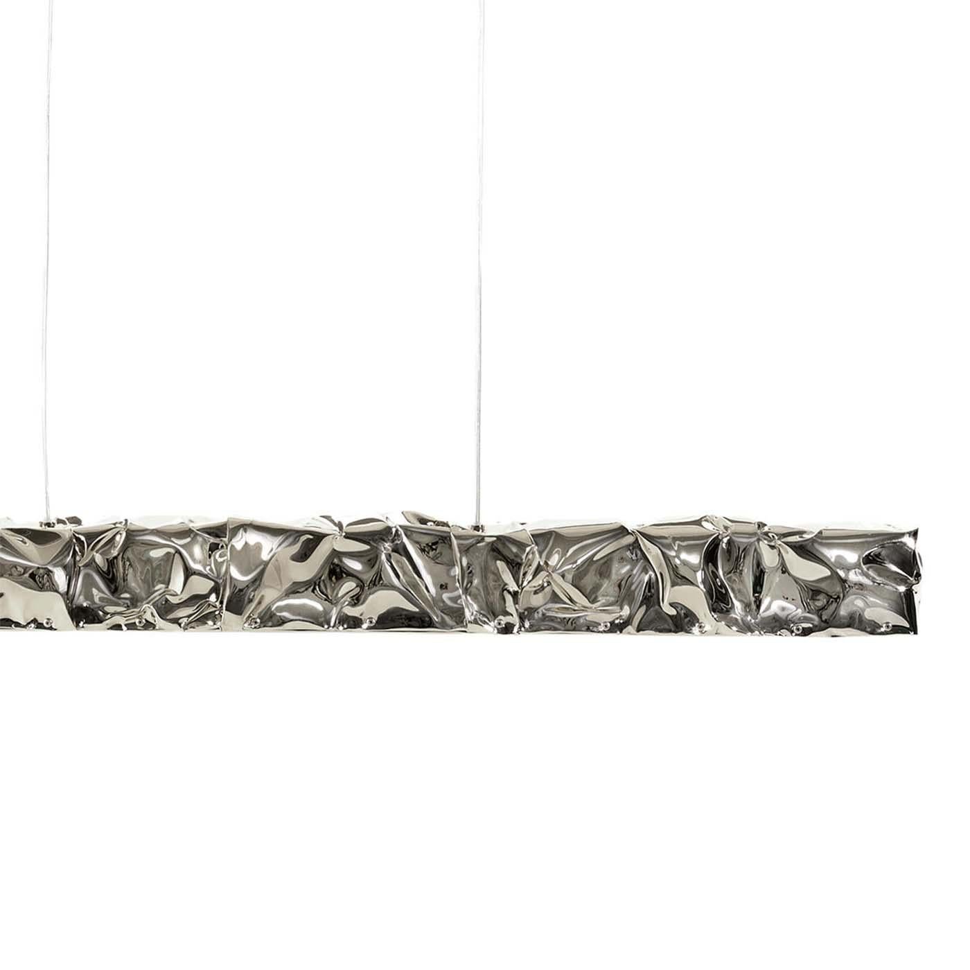 Contemporary Bumpy Chrome Suspension