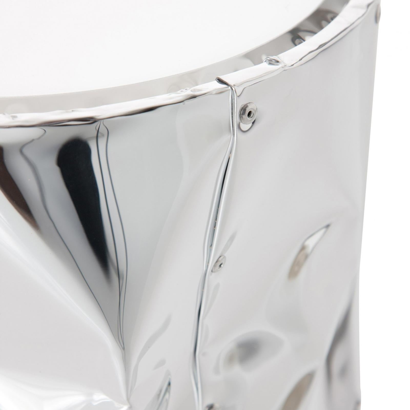 Contemporary Bumpy Medium Stool Gold or Chrome Finish