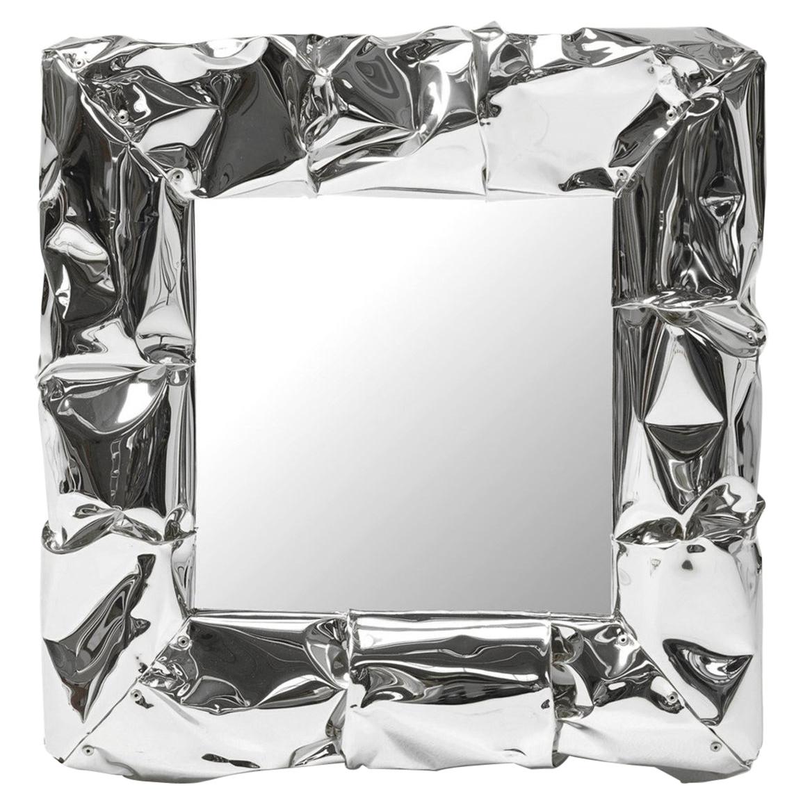 Bumpy Square Chrome Mirror For Sale