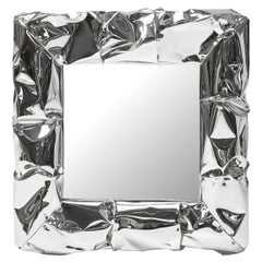 Bumpy Square Chrome Mirror