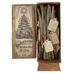 Bunch of 28 Wire Ornament Candy Holders in Original Box Antique German Christmas