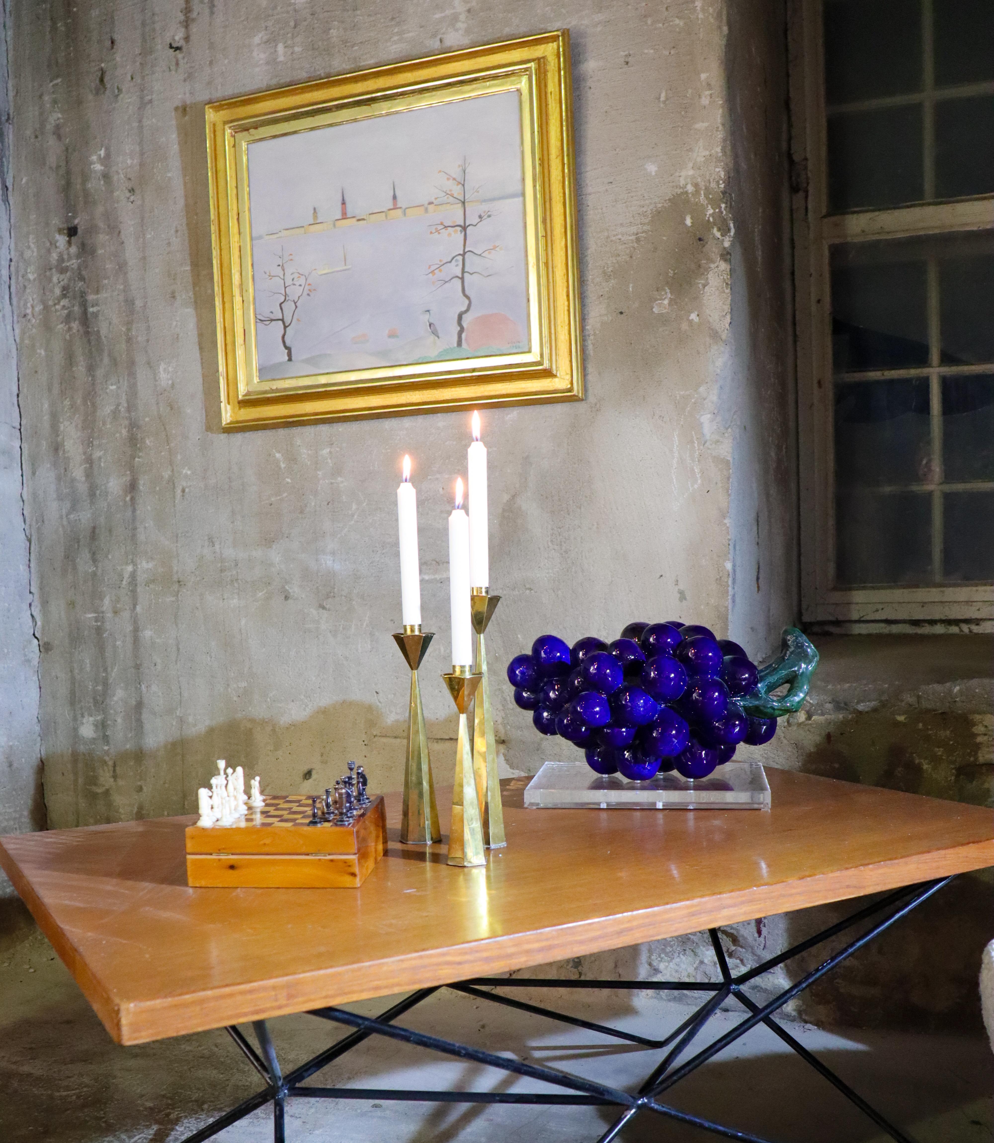 Blaue Weintraube, Keramik von Hans Hedberg, Biot, Frankreich im Angebot 5