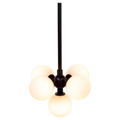 Ciondolo Bunch, di Research.Lighting, nero, globo di vetro da 3 pollici, su ordinazione