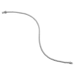 BUNDA Pulsera de tenis de oro blanco de 18 quilates con 0,69 ct de diamantes