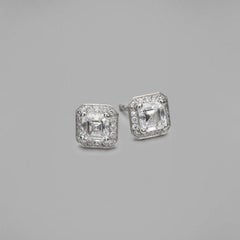 BUNDA 1.19cts Diamonds ear studs in platinum.