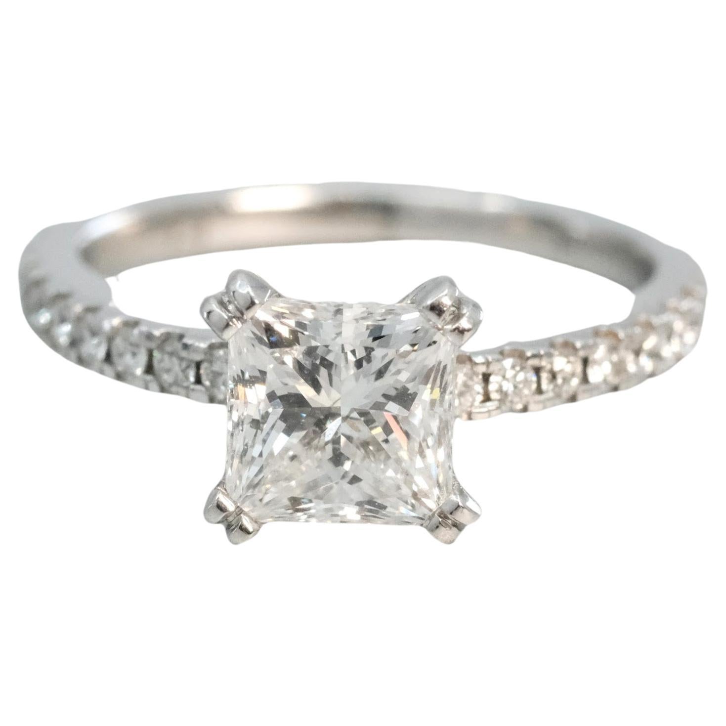 BUNDA 1.61ct Diamond Ring in platinum with 0.24ct diamonds.